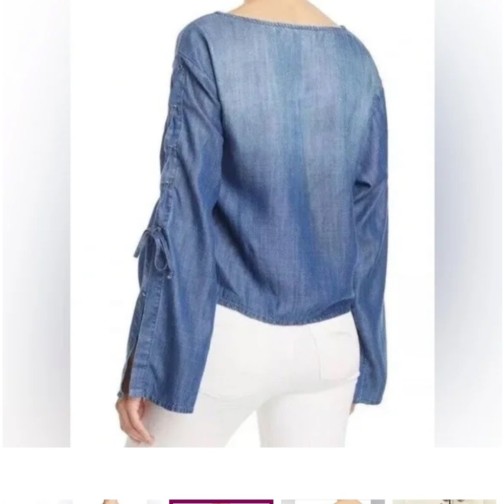 Bella Dahl Women's Blue Denim Top NWT - Picture 5 of 11